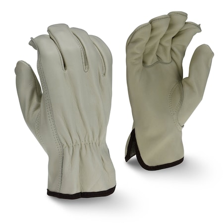 Radians Leather Drivers Gloves, Leather, Gray, 2XL 1 PR RWG4420XXL
